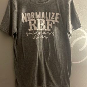 “ Normalize RBF, smiling causes wrinkles” t-shirt